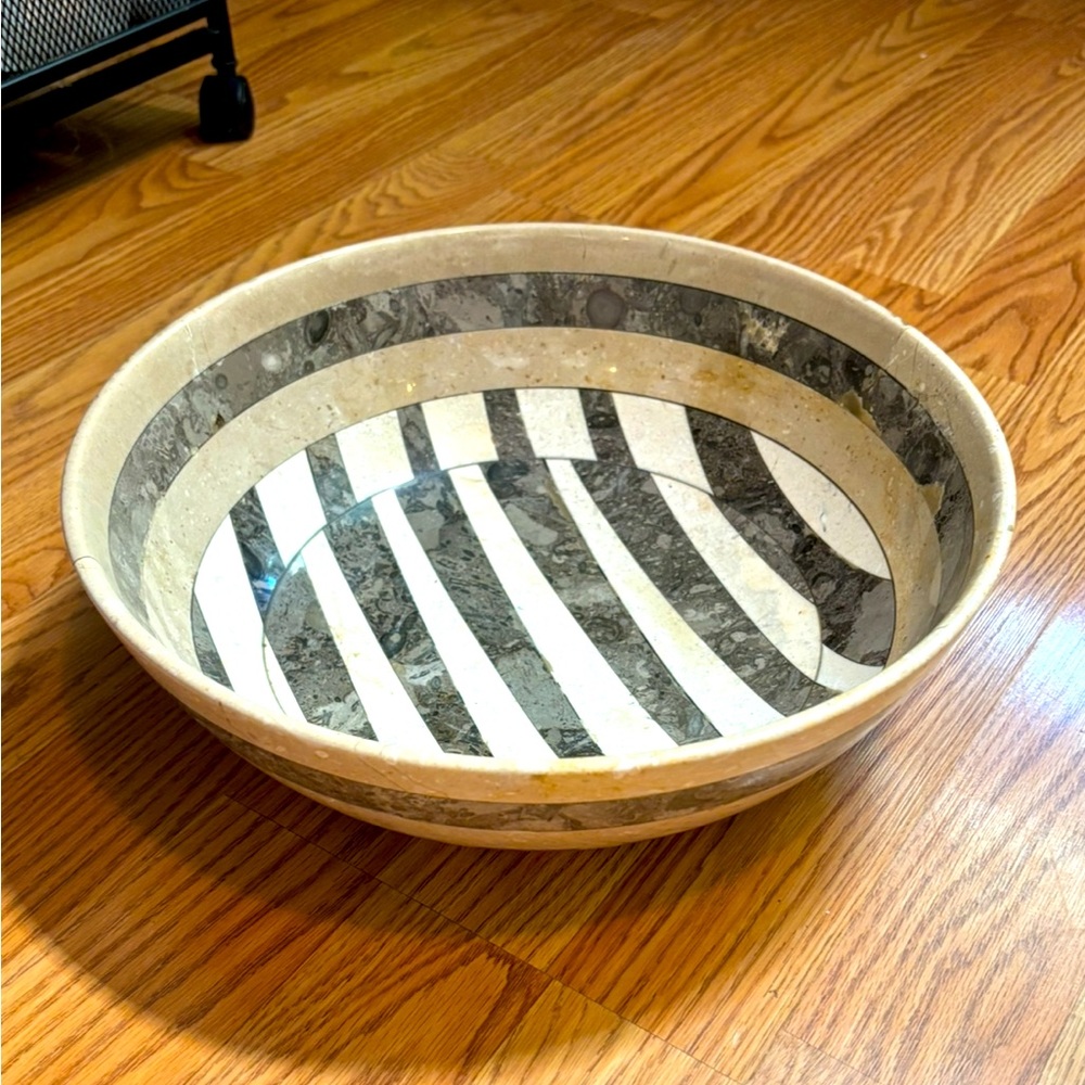 Marble Stone Mosaic Bowl,Crafted from 100% natural stone,